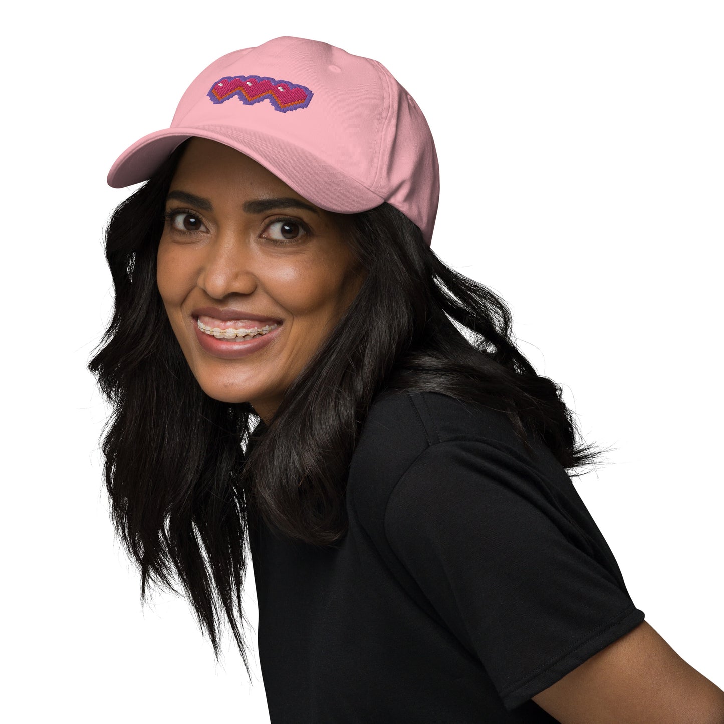 Pixel Hearts Dad Hat