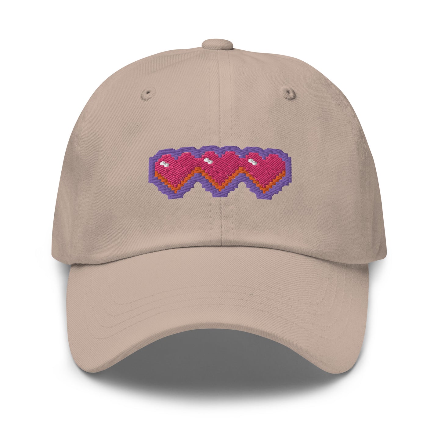 Pixel Hearts Dad Hat