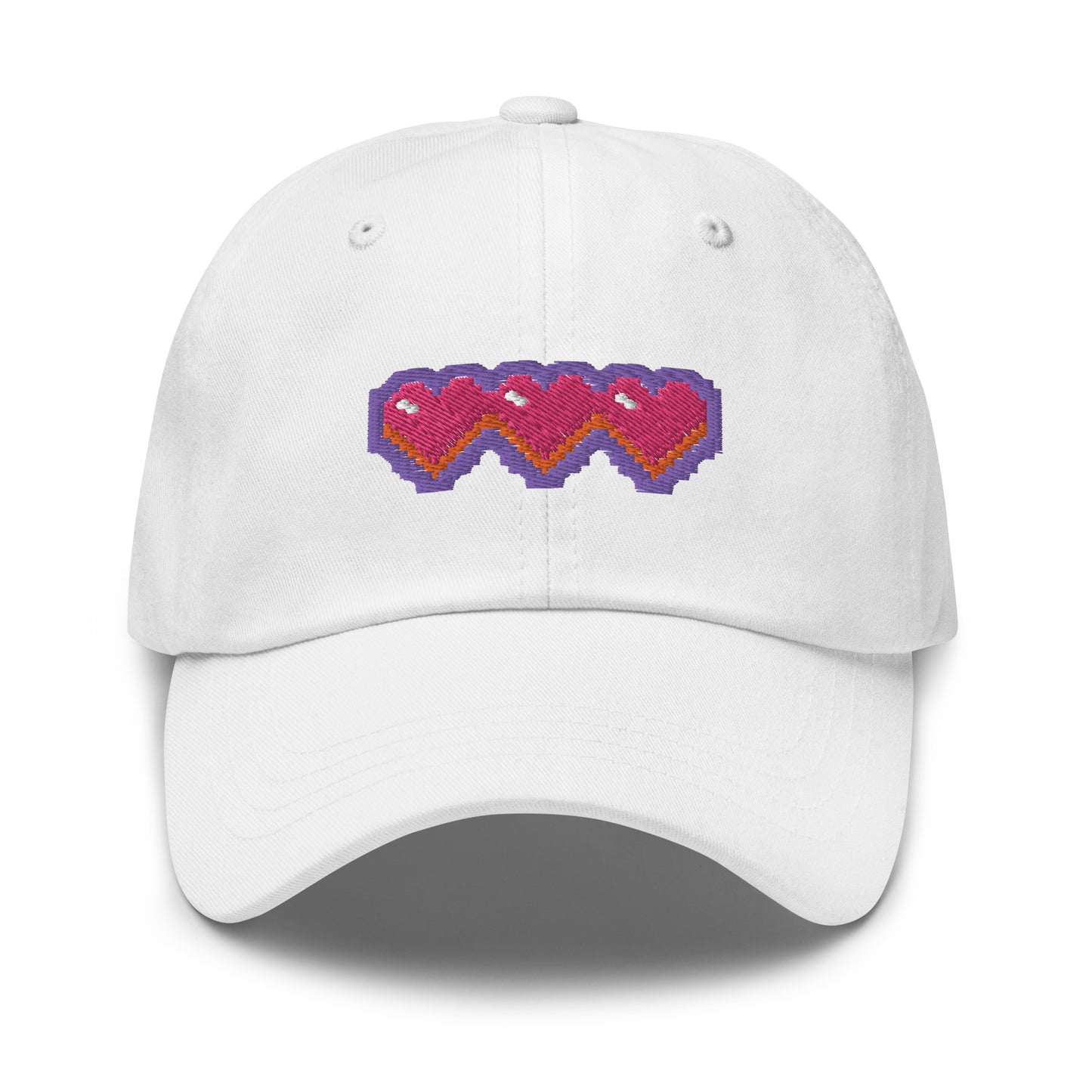 Pixel Hearts Dad Hat