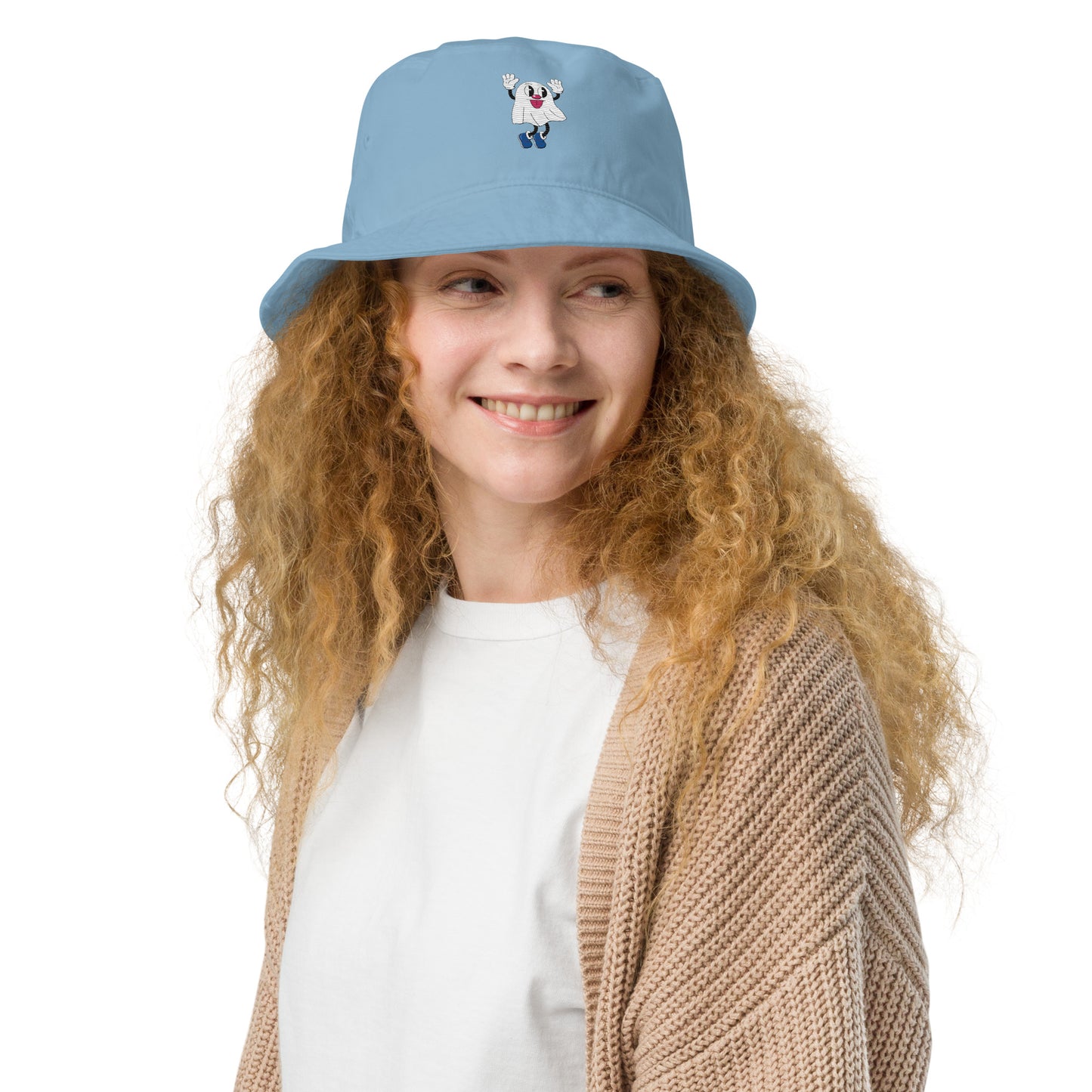 Boo! Ghost Organic Bucket Hat