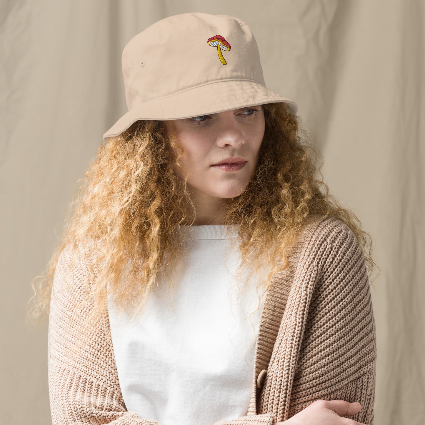 Funky Mushroom Organic Bucket Hat