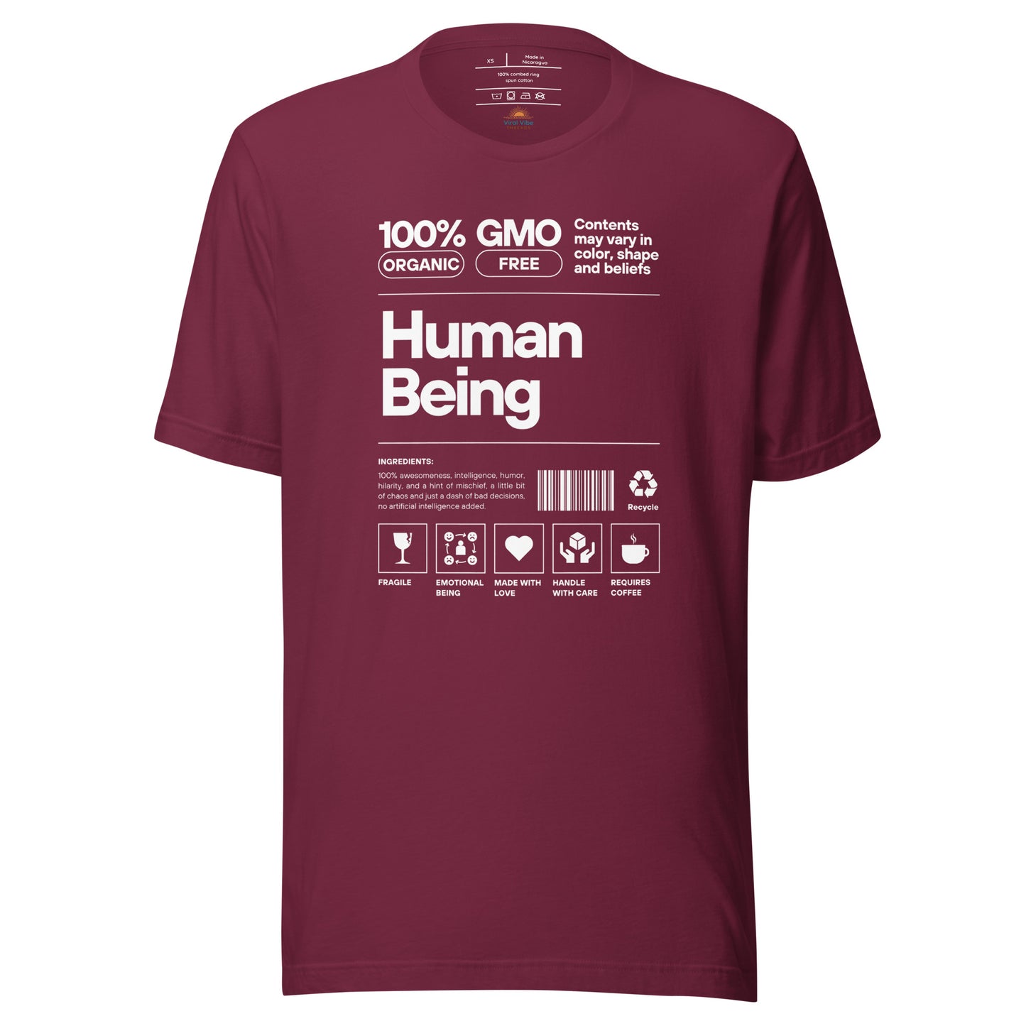 100% Human Being Unisex T-Shirt