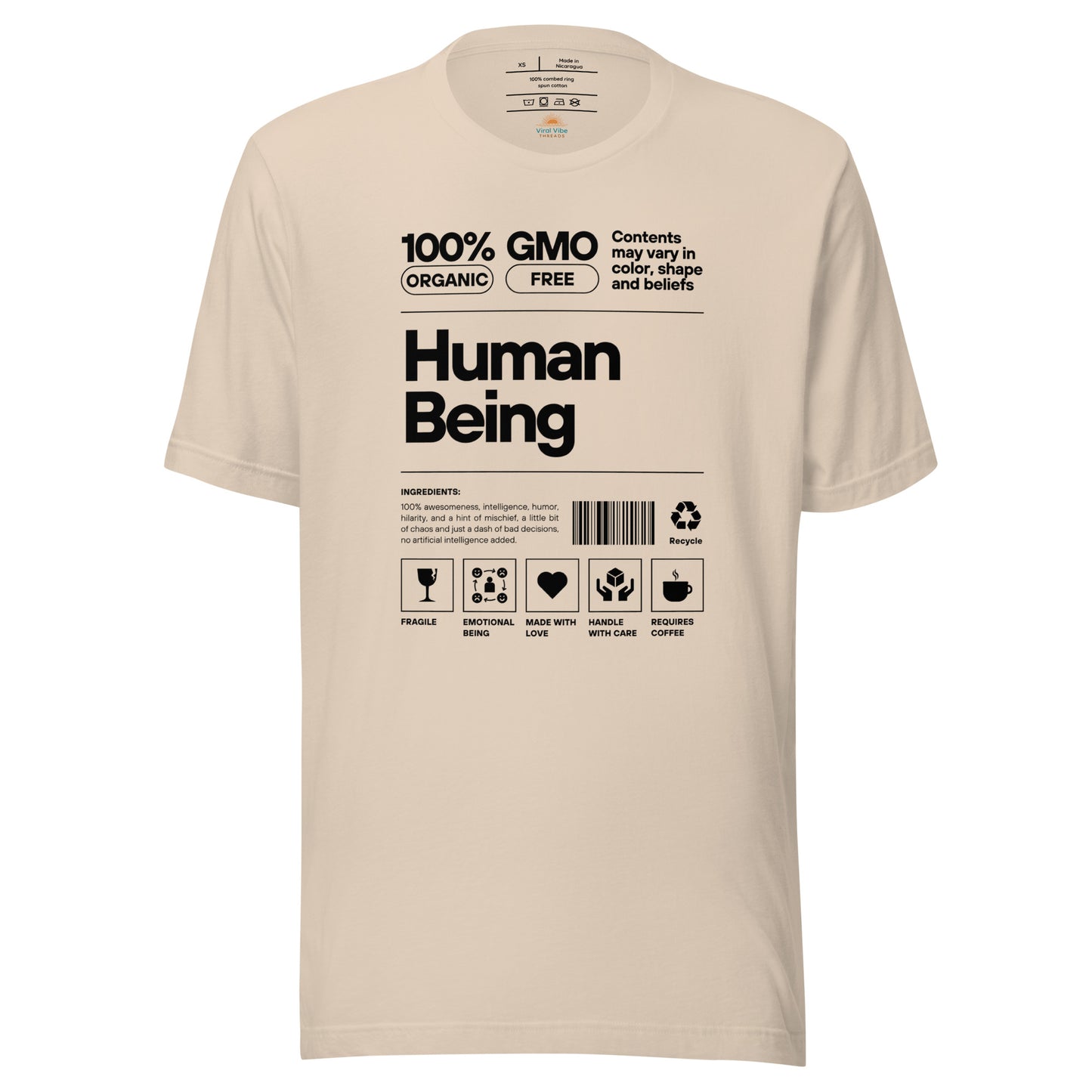 100% Human Being Unisex T-Shirt