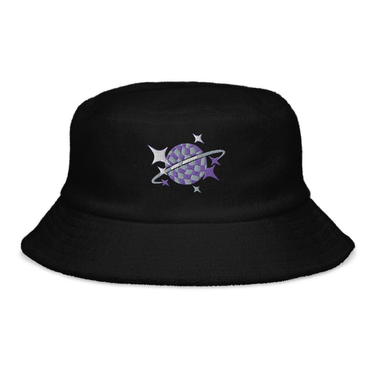 Groovy Planet Unstructured Terry Cloth Bucket Hat