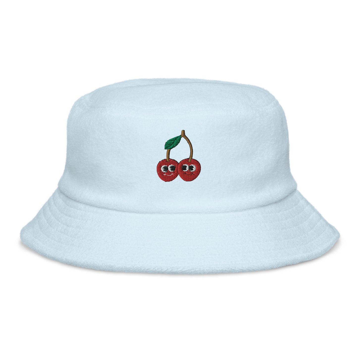 Wild Cherries Unstructured Terry Cloth Bucket Hat